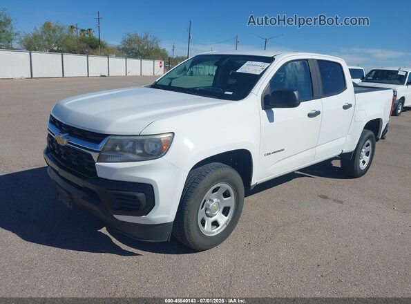 1GCGSBEA1M1113834 2021 CHEVROLET COLORADO White Przód lewy