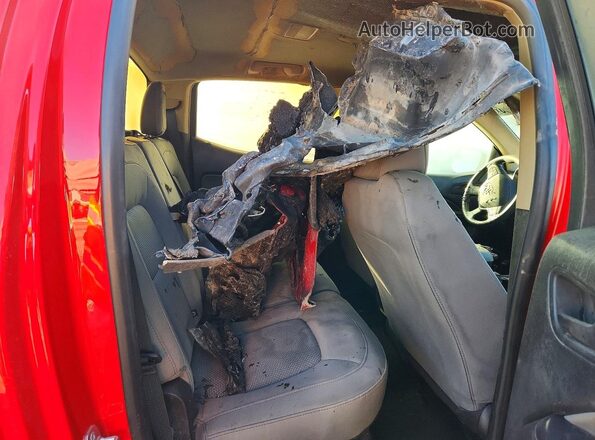 1GCGSBEA4L1140735 2020 CHEVROLET COLORADO Red Rear seats view