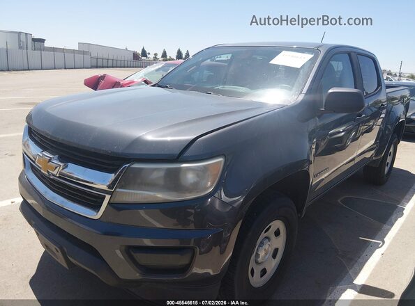 1GCGSBEA6H1225292 2017 CHEVROLET COLORADO Gray წინა მარცხენა ხედი სამი მეოთხედიდან