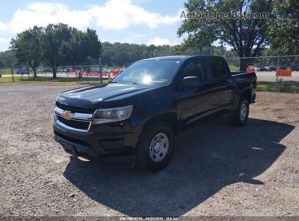 1GCGSBEA6J1250442 2018 CHEVROLET COLORADO Black წინა მარცხენა ხედი სამი მეოთხედიდან