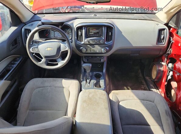 1GCGSBEA7G1373112 2016 CHEVROLET COLORADO Красный Вид панели приборов