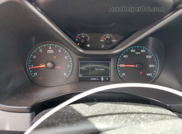1GCGSBEA7N1208495 2022 CHEVROLET COLORADO Gray Widok zestawu wskaźników