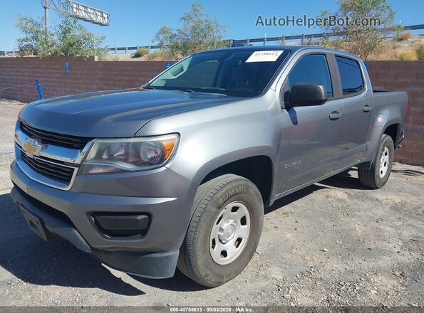 1GCGSBEA8J1240852 2018 CHEVROLET COLORADO Серебряный Передняя левая четверть