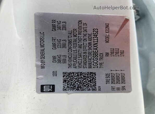 1GCGSBEAXN1134523 2022 CHEVROLET COLORADO Белый Вид подкапотного пространства