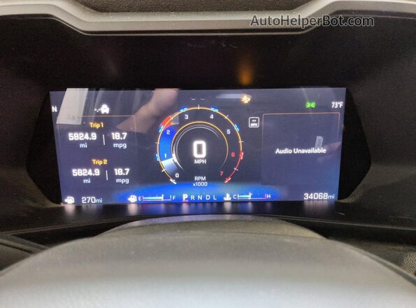 1GCGSBEC9R1134973 2024 CHEVROLET COLORADO White Widok zestawu wskaźników