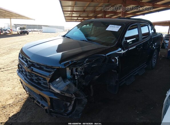 1GCGSBEN4M1171536 2021 CHEVROLET COLORADO Black წინა მარცხენა ხედი სამი მეოთხედიდან