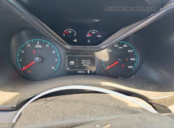 1GCGSBEN6M1225550 2021 CHEVROLET COLORADO Серый Вид щитка приборов