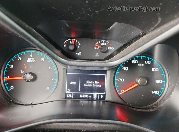 1GCGSBEN8H1303736 2017 CHEVROLET COLORADO Gray Вид щитка приладів