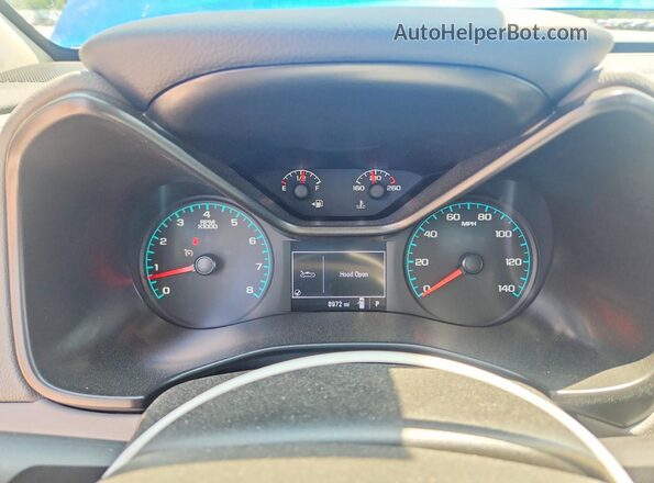 1GCGSBEN9N1303613 2022 CHEVROLET COLORADO Blue Instrument cluster view