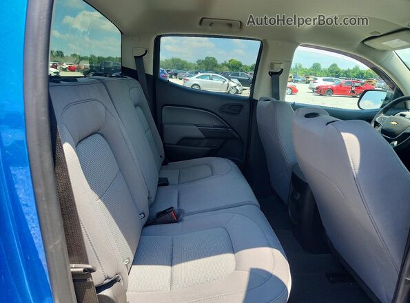 1GCGSBEN9N1303613 2022 CHEVROLET COLORADO Blue Rear seats view