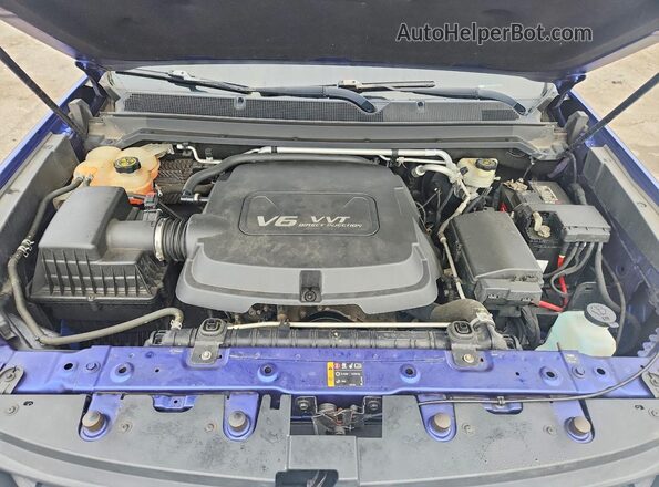 1GCGSCE32G1145431 2016 CHEVROLET COLORADO Blue Vista interior trasera