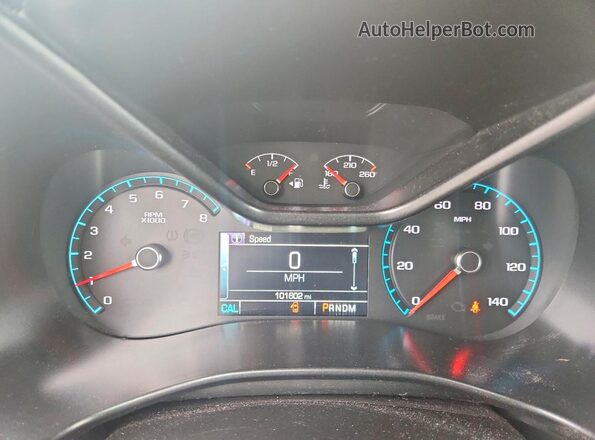 1GCGSCE32G1145431 2016 CHEVROLET COLORADO Blue Vista del cuadro de instrumentos