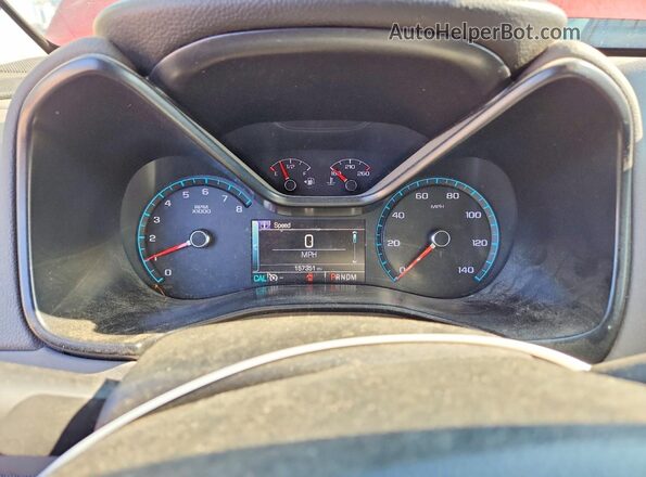 1GCGSCE33G1141775 2016 CHEVROLET COLORADO Red Սարքավորումների վահանակի տեսք