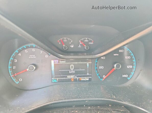 1GCGSCE34G1273296 2016 CHEVROLET COLORADO Черный Вид щитка приборов