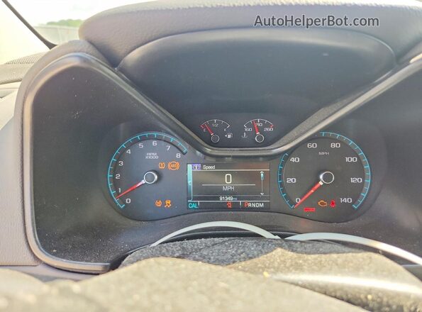 1GCGSCE36G1323924 2016 CHEVROLET COLORADO Red Vista del cuadro de instrumentos