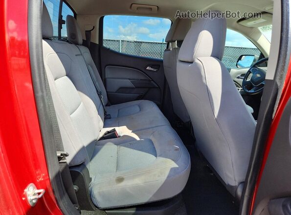 1GCGSCE36G1323924 2016 CHEVROLET COLORADO Red Vista de los asientos traseros