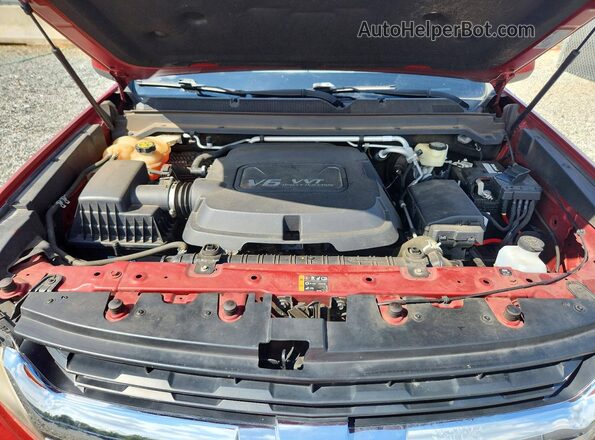 1GCGSCE36G1323924 2016 CHEVROLET COLORADO Red Vista interior trasera