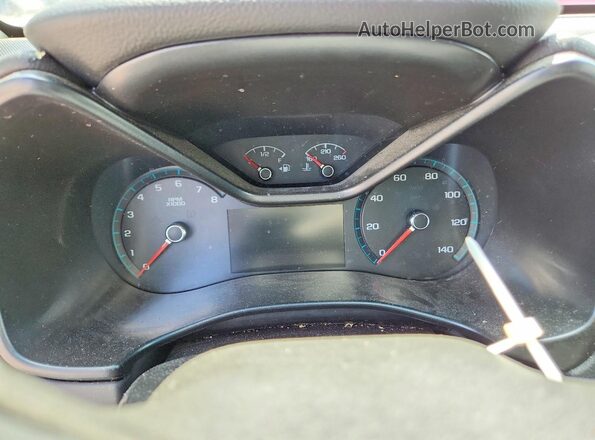 1GCGSCEA0L1168361 2020 CHEVROLET COLORADO Burgundy Вид щитка приладів