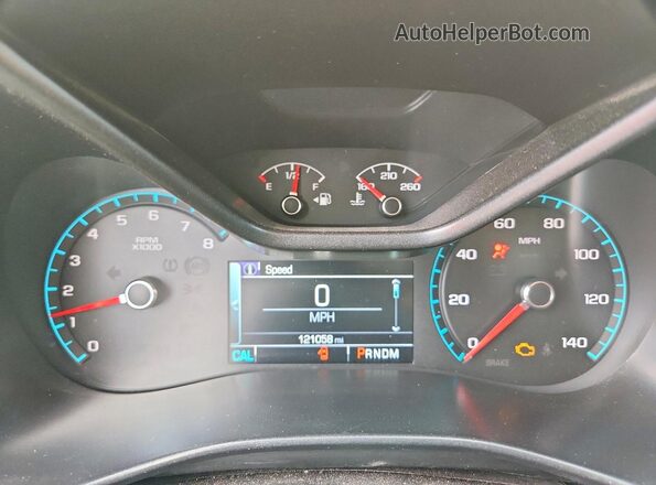1GCGSCEA2G1379731 2016 CHEVROLET COLORADO Blue Widok zestawu wskaźników