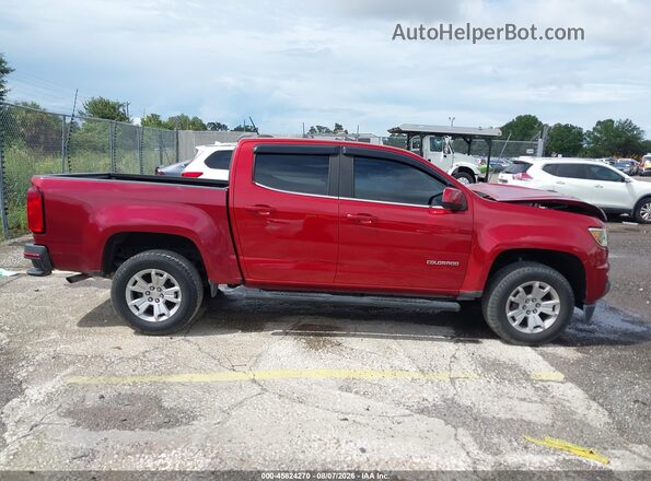 1GCGSCEA5G1390724 2016 CHEVROLET COLORADO Red უკანა სალონის ხედი