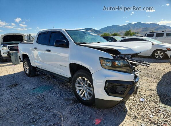 1GCGSCEA9M1143752 2021 CHEVROLET COLORADO Белый Передняя правая четверть