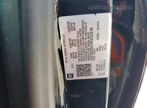 1GCGSCEC5R1115178 2024 CHEVROLET COLORADO Black Вид підкапотного простору