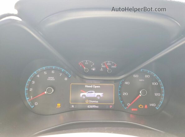 1GCGSCEN1K1225832 2019 CHEVROLET COLORADO Gray Սարքավորումների վահանակի տեսք