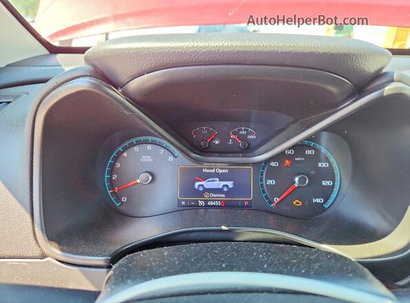 1GCGSCEN1L1107877 2020 CHEVROLET COLORADO Red Вид щитка приладів