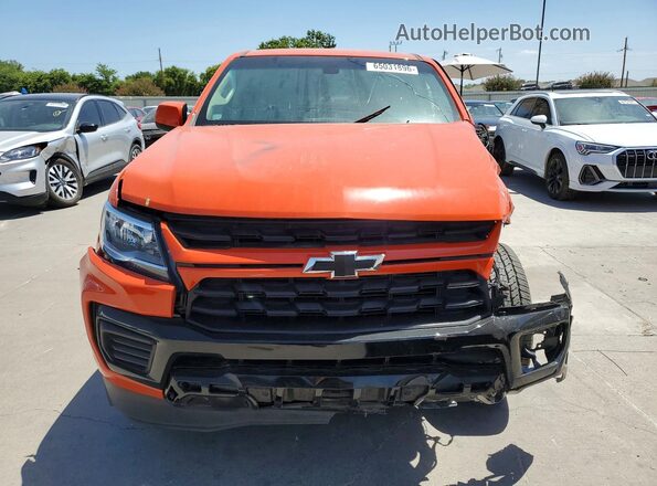 1GCGSCEN1M1262723 2021 CHEVROLET COLORADO Оранжевый Вид спереди