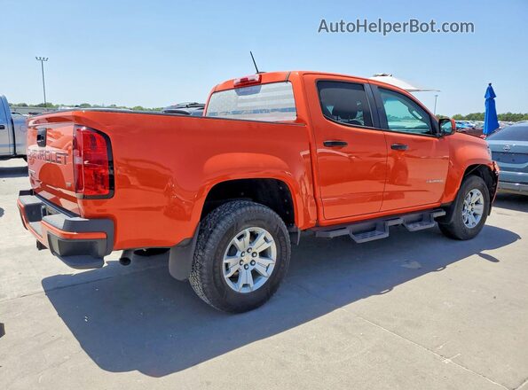 1GCGSCEN1M1262723 2021 CHEVROLET COLORADO Оранжевый Задняя правая четверть