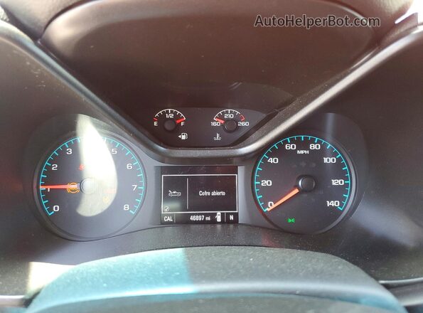 1GCGSCEN1M1262723 2021 CHEVROLET COLORADO Оранжевый Вид щитка приборов