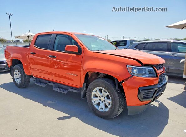 1GCGSCEN1M1262723 2021 CHEVROLET COLORADO Оранжевый Передняя правая четверть