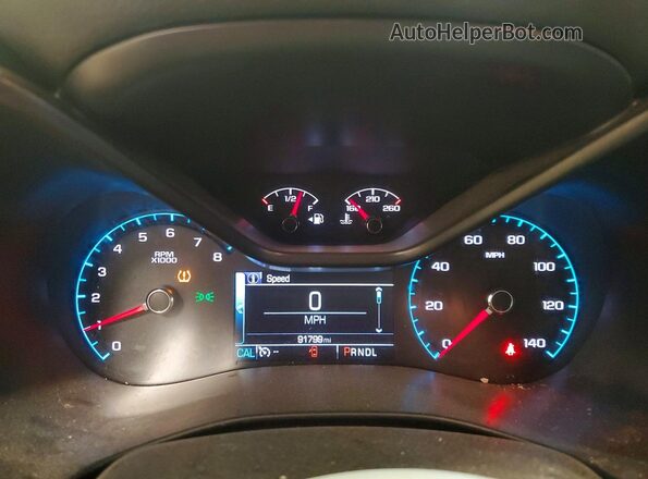 1GCGSCEN2J1235817 2018 CHEVROLET COLORADO Gray ხელსაწყოთა პანელის ხედი