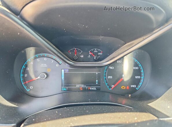 1GCGSCEN2J1325842 2018 CHEVROLET COLORADO Black ხელსაწყოთა პანელის ხედი