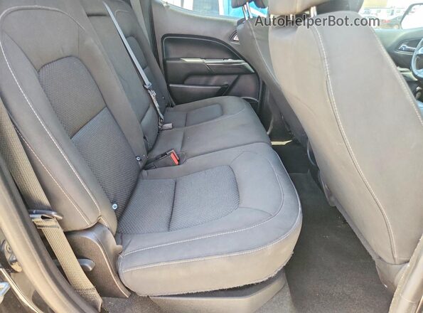 1GCGSCEN2J1325842 2018 CHEVROLET COLORADO Black უკანა სავარძლების ხედი