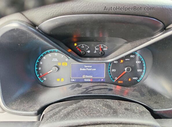 1GCGSCEN2K1106378 2019 CHEVROLET COLORADO White Вид щитка приладів