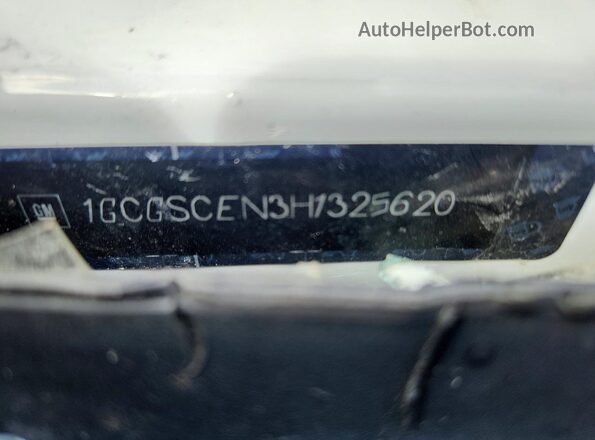 1GCGSCEN3H1325620 2017 CHEVROLET COLORADO White ძრავის განყოფილების ხედი