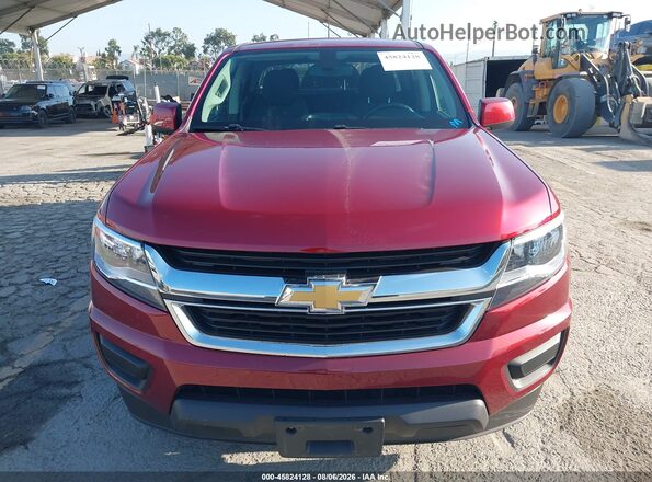 1GCGSCEN5H1207844 2017 CHEVROLET COLORADO Red Вид щитка приладів