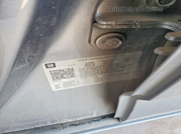 1GCGSCEN5K1159463 2019 CHEVROLET COLORADO Gray ძრავის განყოფილების ხედი