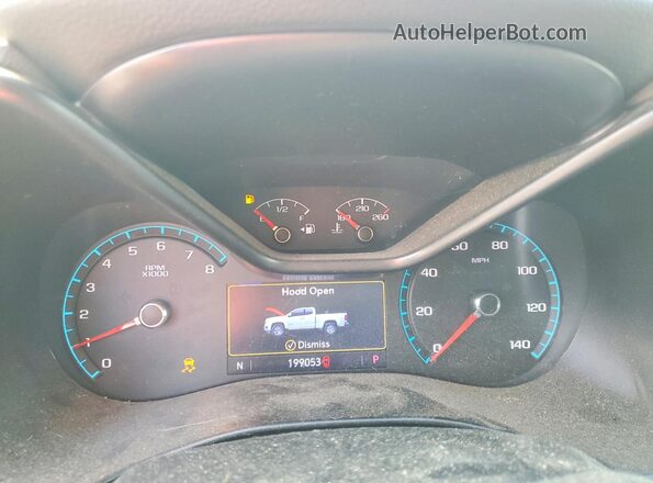 1GCGSCEN5K1288450 2019 CHEVROLET COLORADO Белый Вид щитка приборов