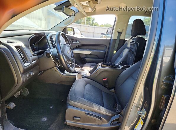 1GCGSCEN6H1185126 2017 CHEVROLET COLORADO Charcoal Вид салону спереду