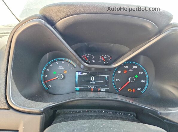 1GCGSCEN6H1185126 2017 CHEVROLET COLORADO Charcoal Вид щитка приладів