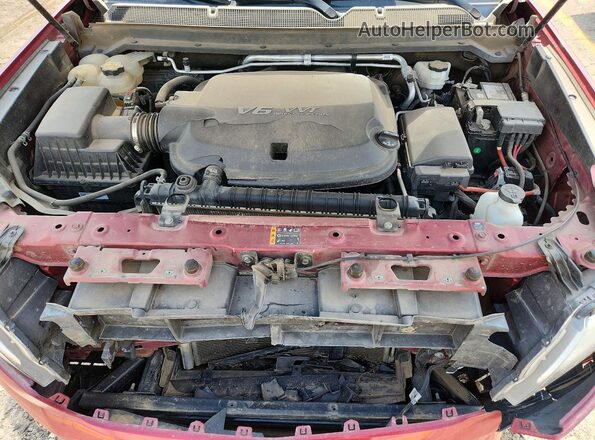1GCGSCEN6K1317518 2019 CHEVROLET COLORADO Red უკანა სალონის ხედი