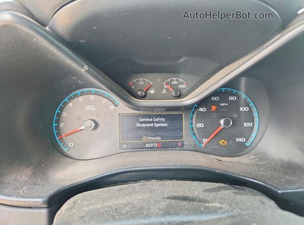 1GCGSCEN6K1317518 2019 CHEVROLET COLORADO Red ხელსაწყოთა პანელის ხედი