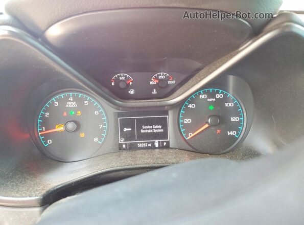 1GCGSCEN6N1257194 2022 CHEVROLET COLORADO Синий Вид щитка приборов