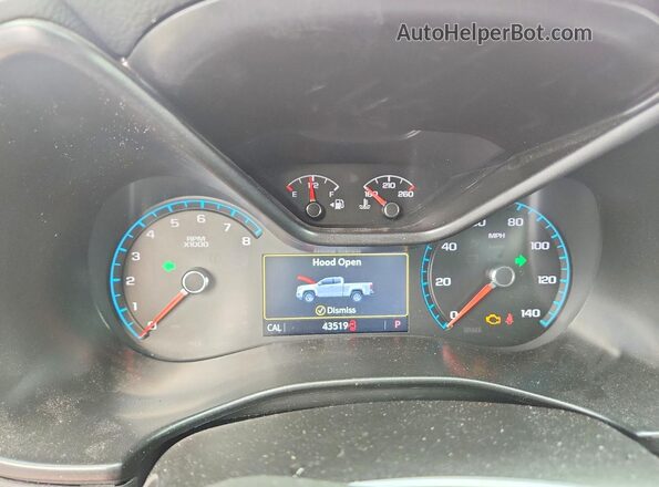 1GCGSCEN9L1212019 2020 CHEVROLET COLORADO Red Vista del cuadro de instrumentos