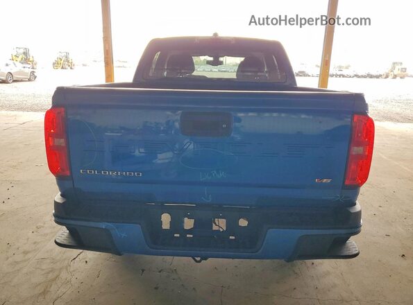 1GCGSCEN9M1130485 2021 CHEVROLET COLORADO Blue Вид ззаду