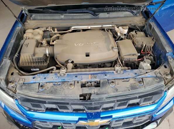 1GCGSCEN9M1130485 2021 CHEVROLET COLORADO Blue Вид задньої частини салону