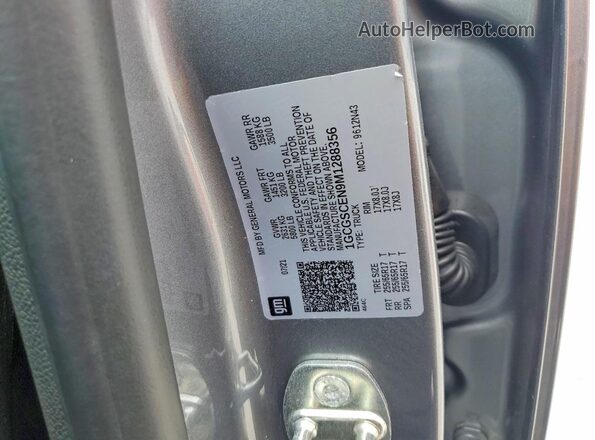 1GCGSCEN9M1288356 2021 CHEVROLET COLORADO Gray Engine compartment view
