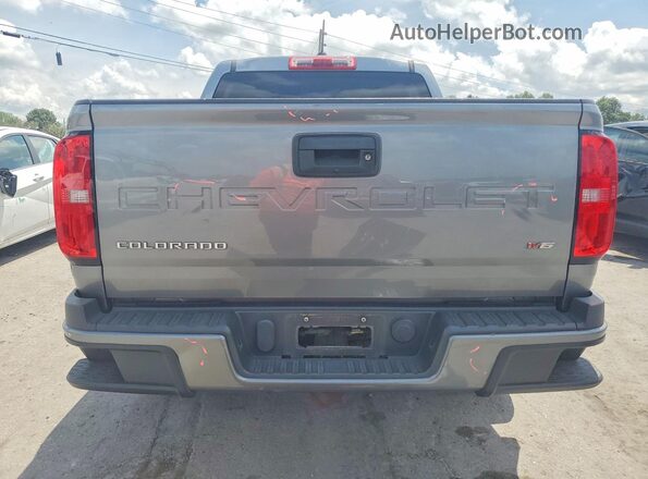 1GCGSCENXM1130317 2021 CHEVROLET COLORADO Gray Rear view
